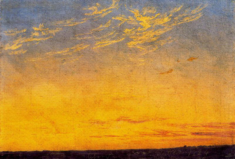 Evening, Caspar David Friedrich